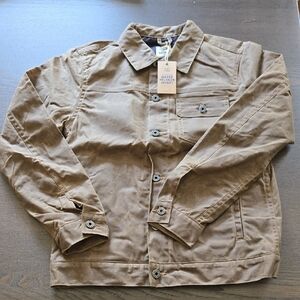 Flint and Tinder Flannel-Lined Waxed Trucker Jacket